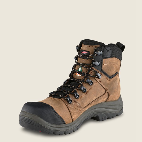 Red Wing Safety Boots Trades - 6-Inch Waterproof Csa Toe - Brune/Svart - Herre 3592-YZUPN